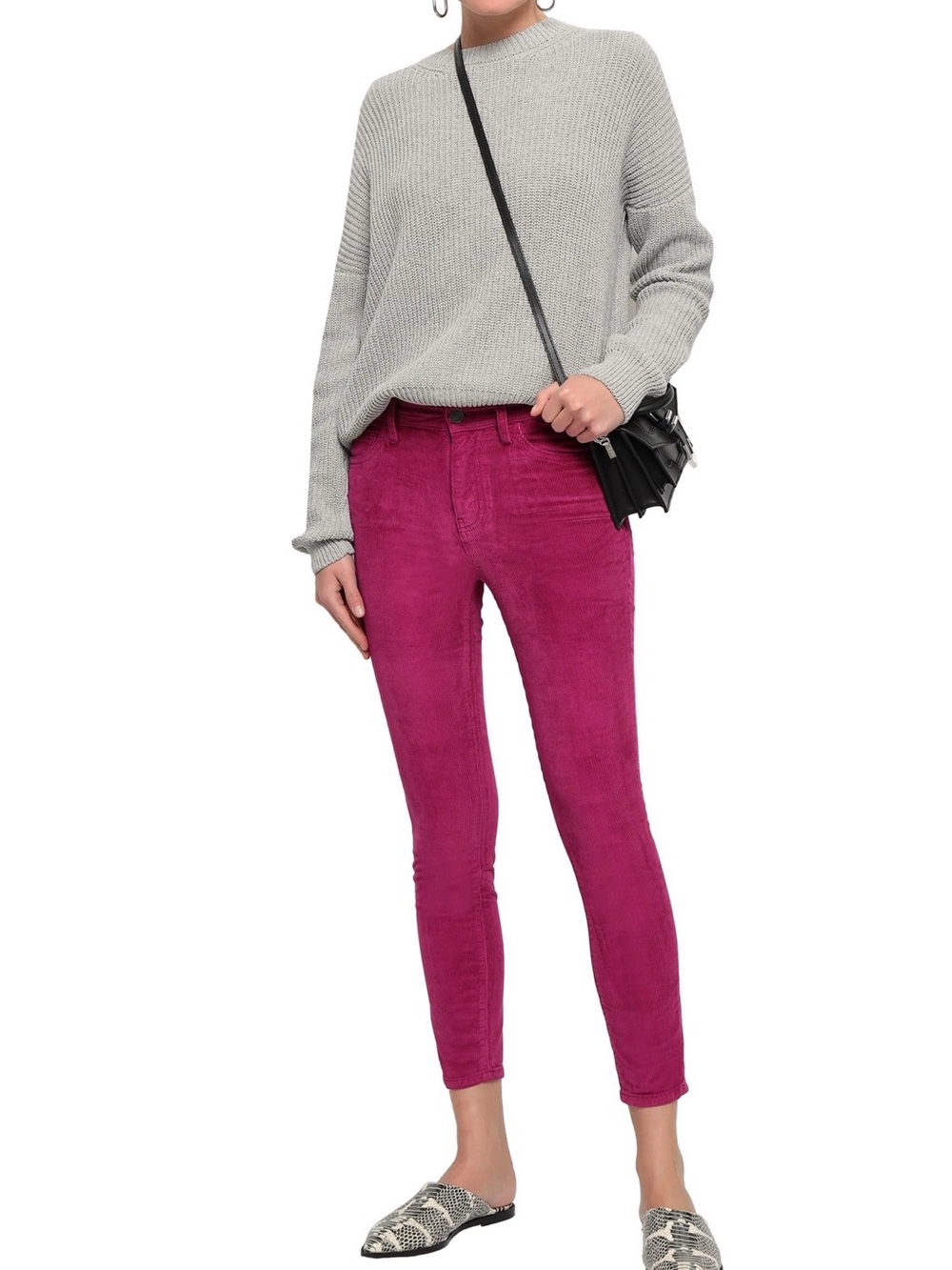 NWOT Designer Magenta Corduroy Pants